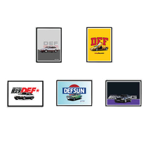 DEF RACING 5 x Poster Pack - A3