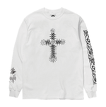 Thom Hinton Celtic Cross  Longsleeve Tee - White