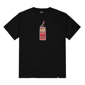 Def Fire Match Box Black Tee