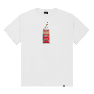 Def Fire Match Box White Tee