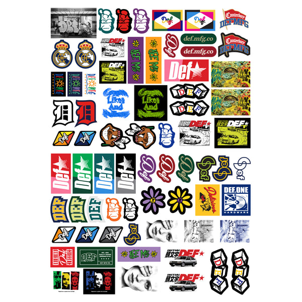 Def 8x Sticker Pack - Randomly Assorted – Def Store.